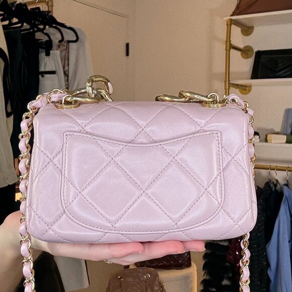 Chanel Light Pink Lambskin Mini Flap - Picture 4 of 7